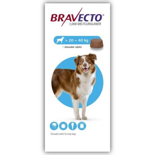 Bravecto 1000mg Chewable Tablets for Large Dogs