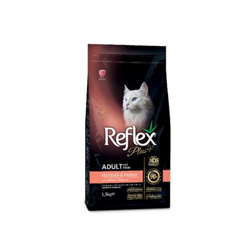 Reflex Plus Adult Cat Food Hairball & Indoor with Salmon