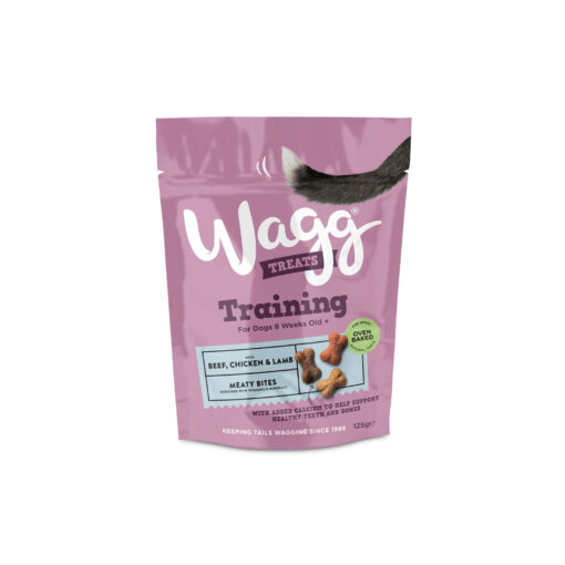 wagg training treats with beef chicken and lamb